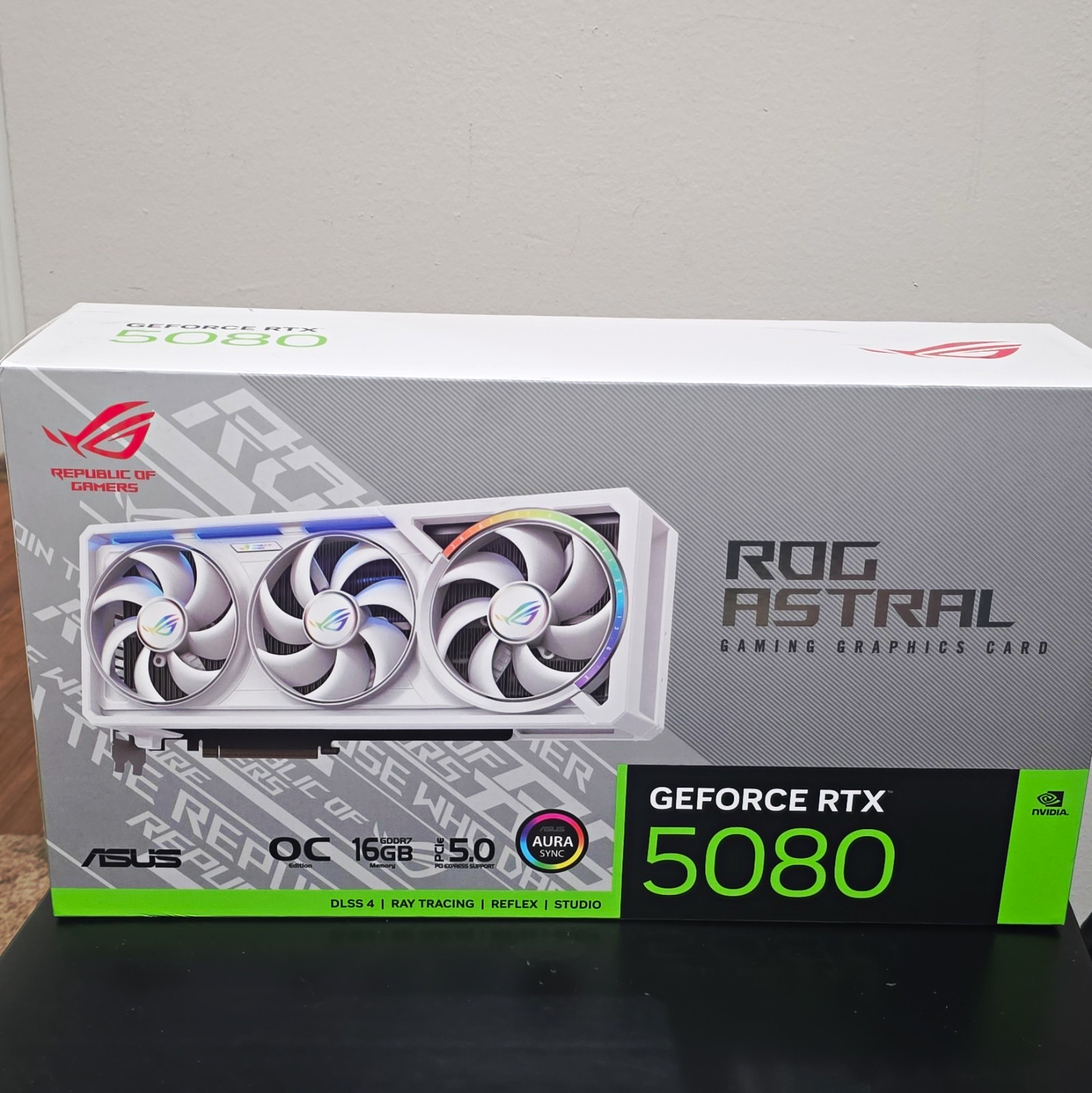 ASUS ROG Astral GeForce RTX 5080 OC 16GB GDDR7 PCIe 5.0 RGB HDMI