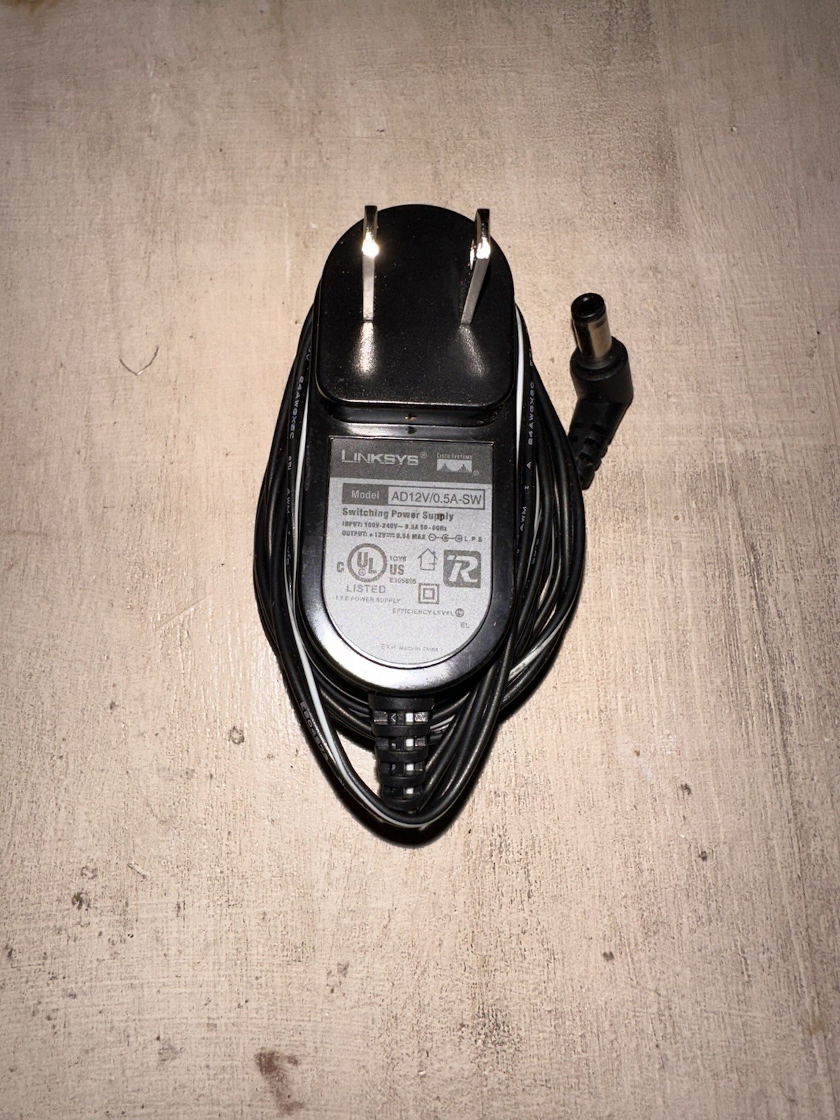 OEM Linksys 12V AC Adapter Power Supply Charger AD12V/0.5A-SW