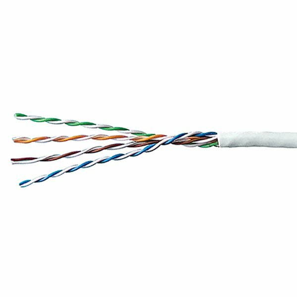 NEW HONEYWELL GENESIS 24/4PR CAT 5E  Solid Wire UTP RISER  WHITE 500ft/ 50885506
