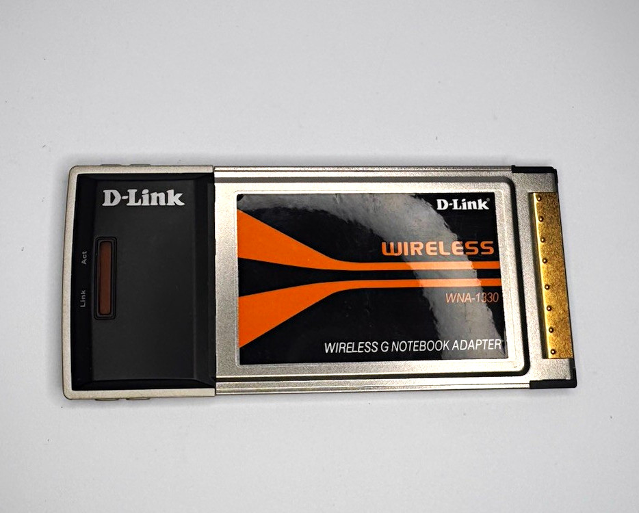 D-Link WNA-1330 Wireless G CardBus PC Card Notebook Adapter 54 Mbps Universal