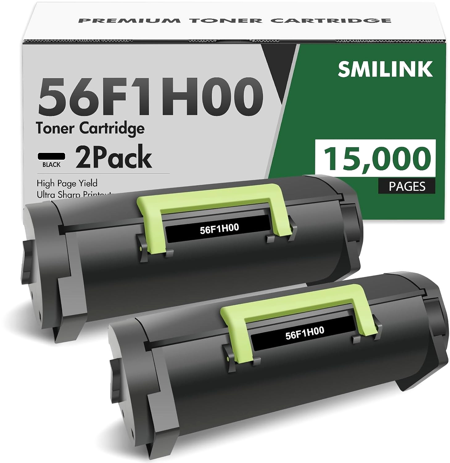 56F1H00 Black Toner Cartridge for Lexmark MS/MX Series | High Yield 15000 Pages