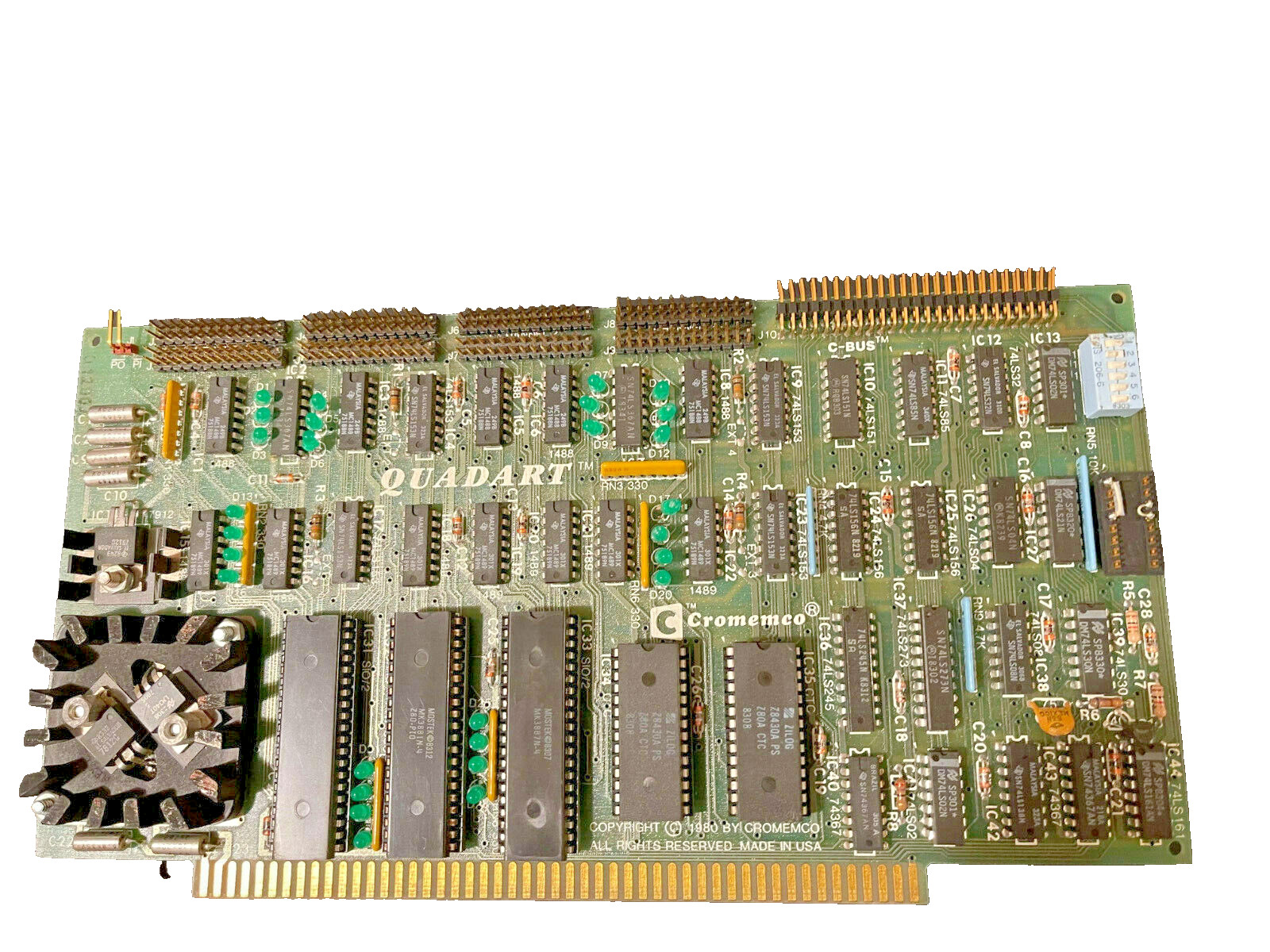 CROMEMCO QUADART Board S-100 VINTAGE UOS COLLECTIBLE VERY RARE #2 QTY-1
