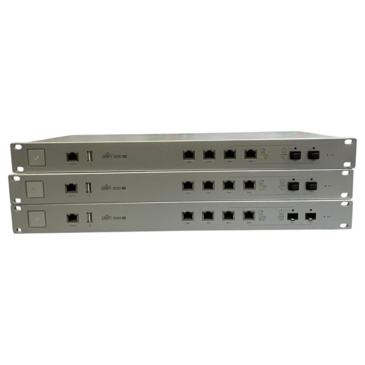 Lot of 3 | Ubiquiti UniFi Security Gateway Pro 4 USG-PRO-4 Enterprise Firewall