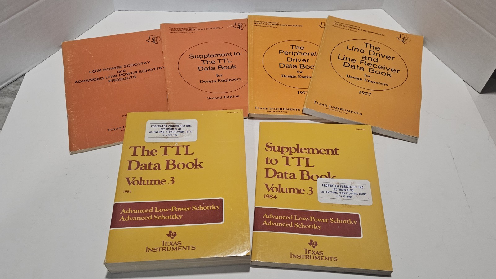 6 Texas Instruments Data Book TTL/Supplement TTL/Line Driver/Peripheral Driver