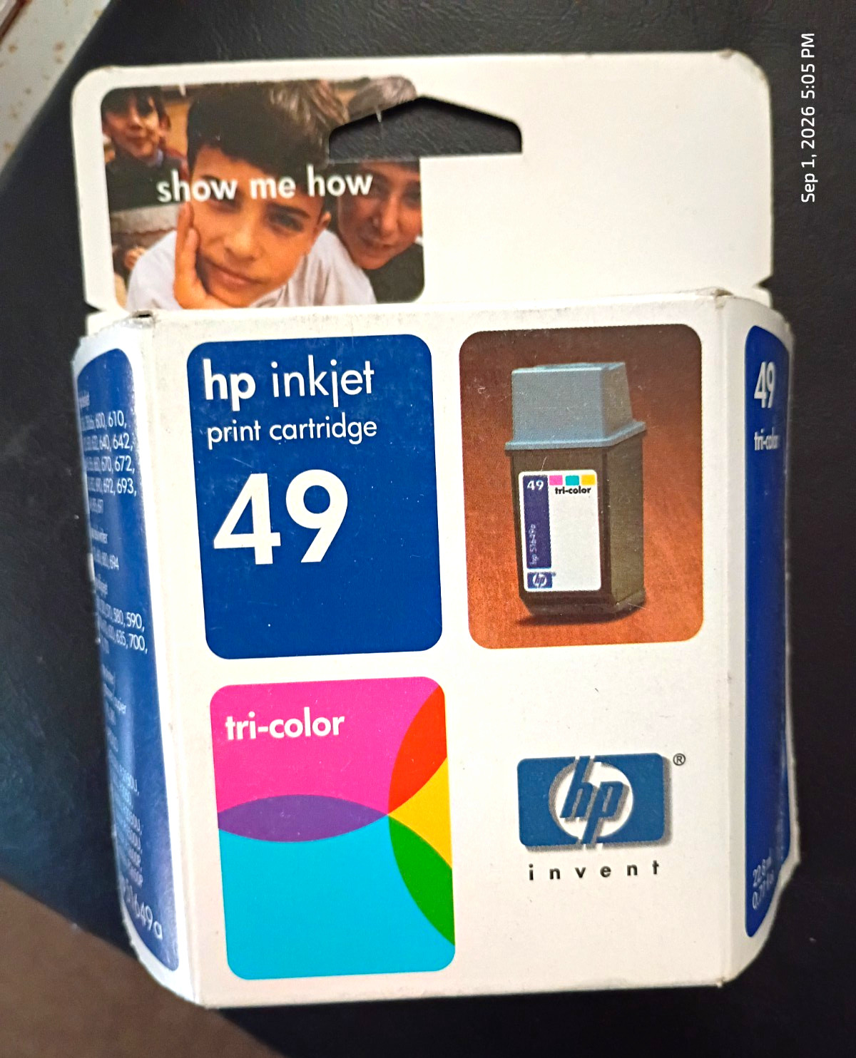 HP 49 51649A Genuine Original Tri-Color Inkjet Print Cartridge