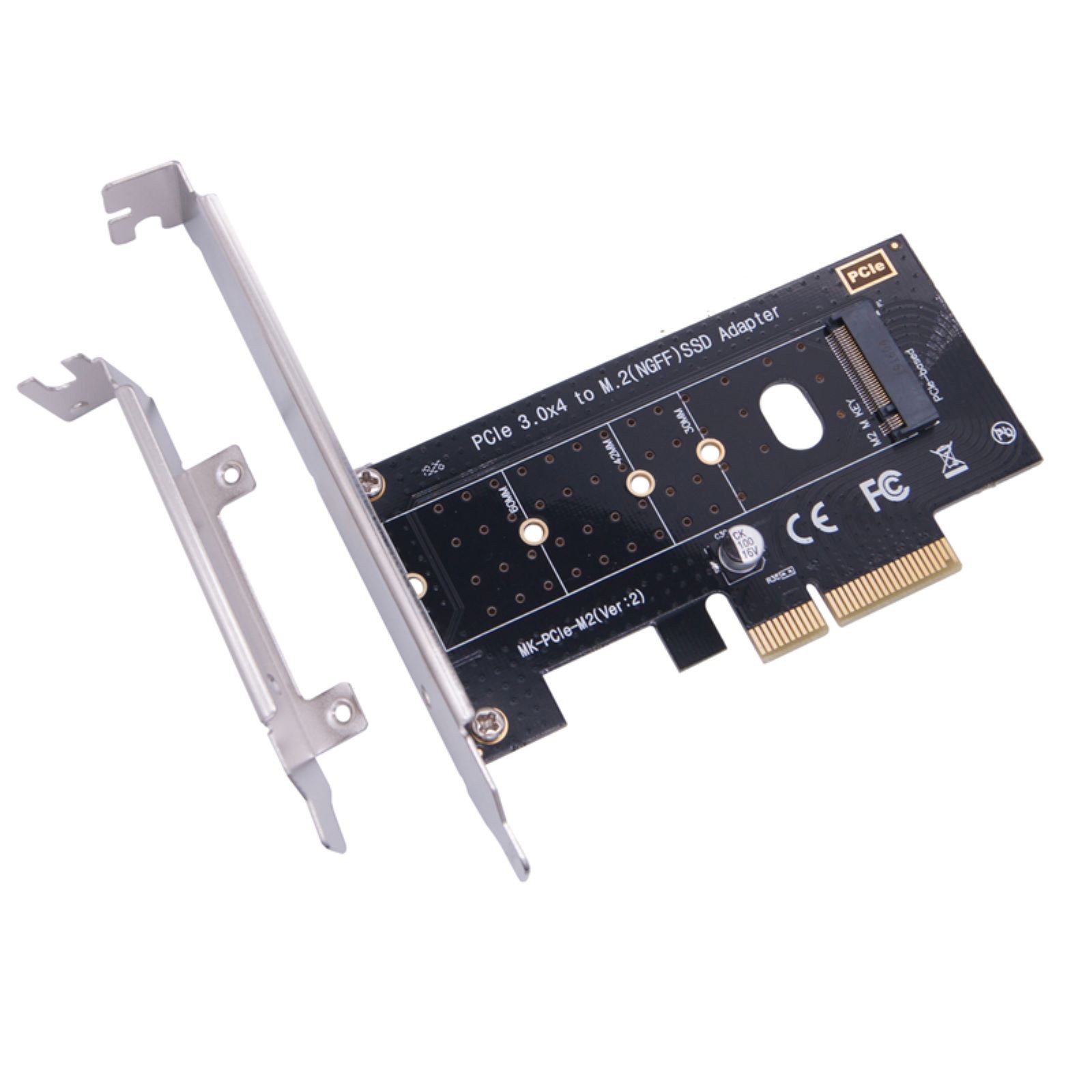 New M.2 NVME SSD To PCIe 3.0 X4 Adapter Card Desktop Expansion Conversion