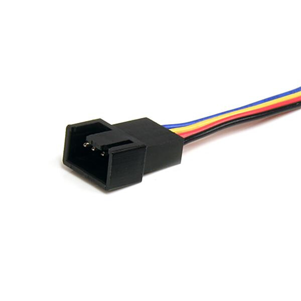 Fan4split12 StarTech.com Y-Cable for Fan 30cm 4 Pin PWM Splitter Cable St ~D~
