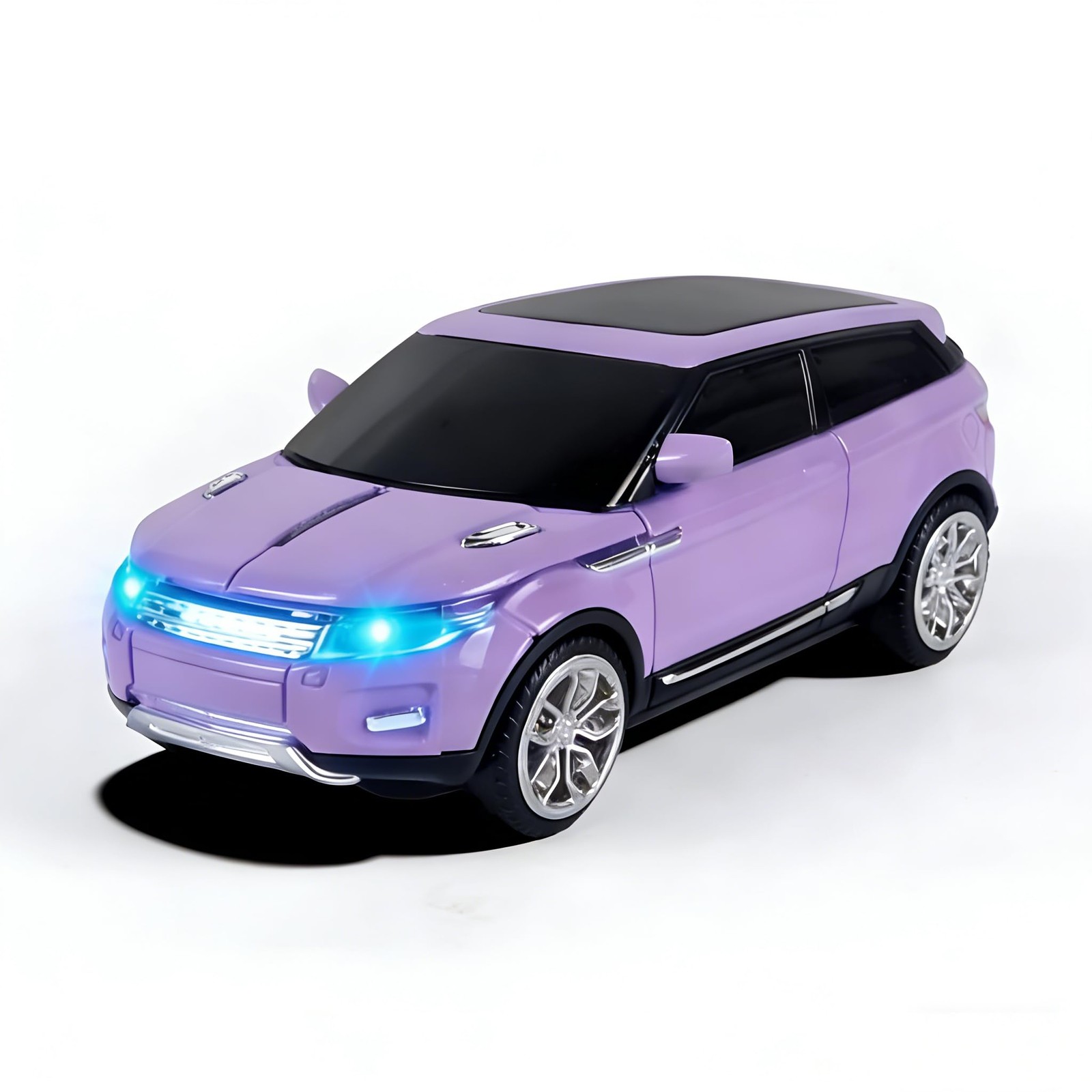 Wireless Mouse Cute Purple Car Mice, Portable Compact Novelty small,