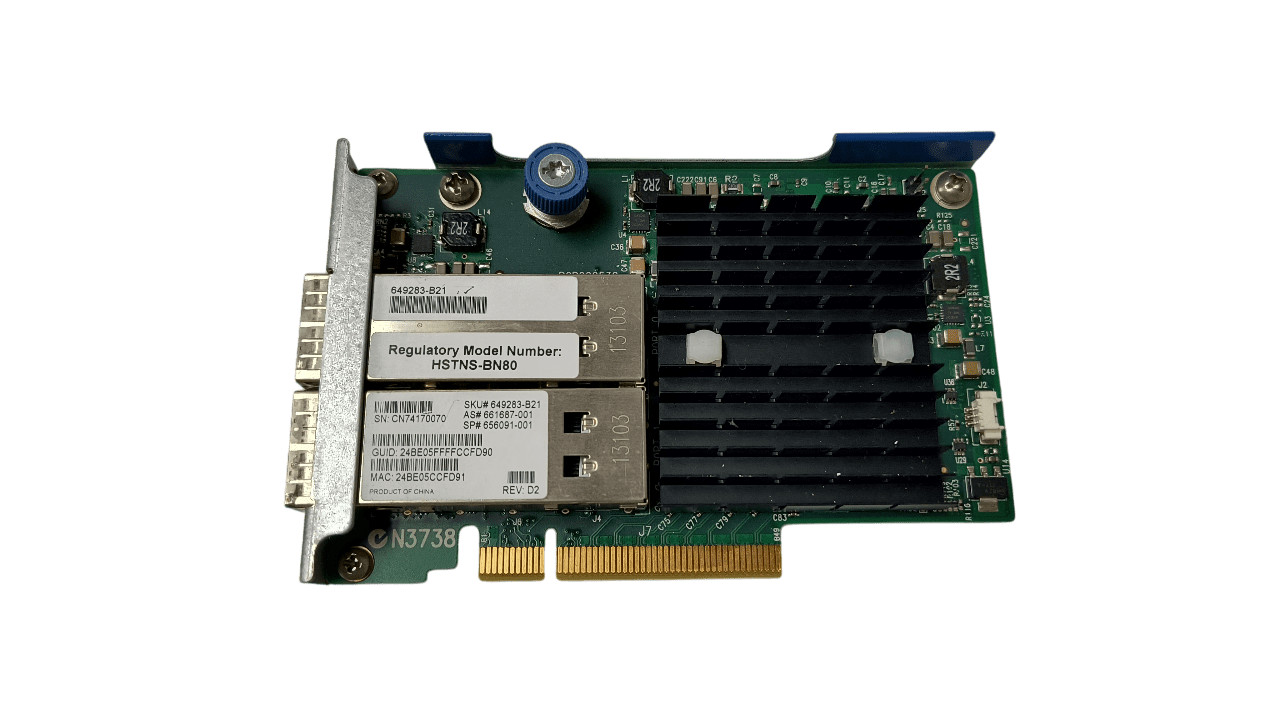 HP 554FLR-QSFP 10Gb QSFP Dual Port Network Adapter 661687-001 / 656091-001