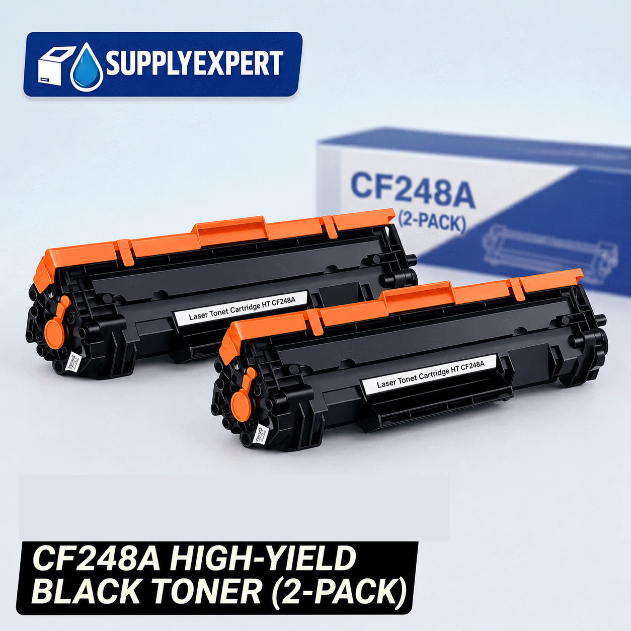 2PK Compatible CF248A 48A Toner for HP LaserJet M15w M16w M28w M29w