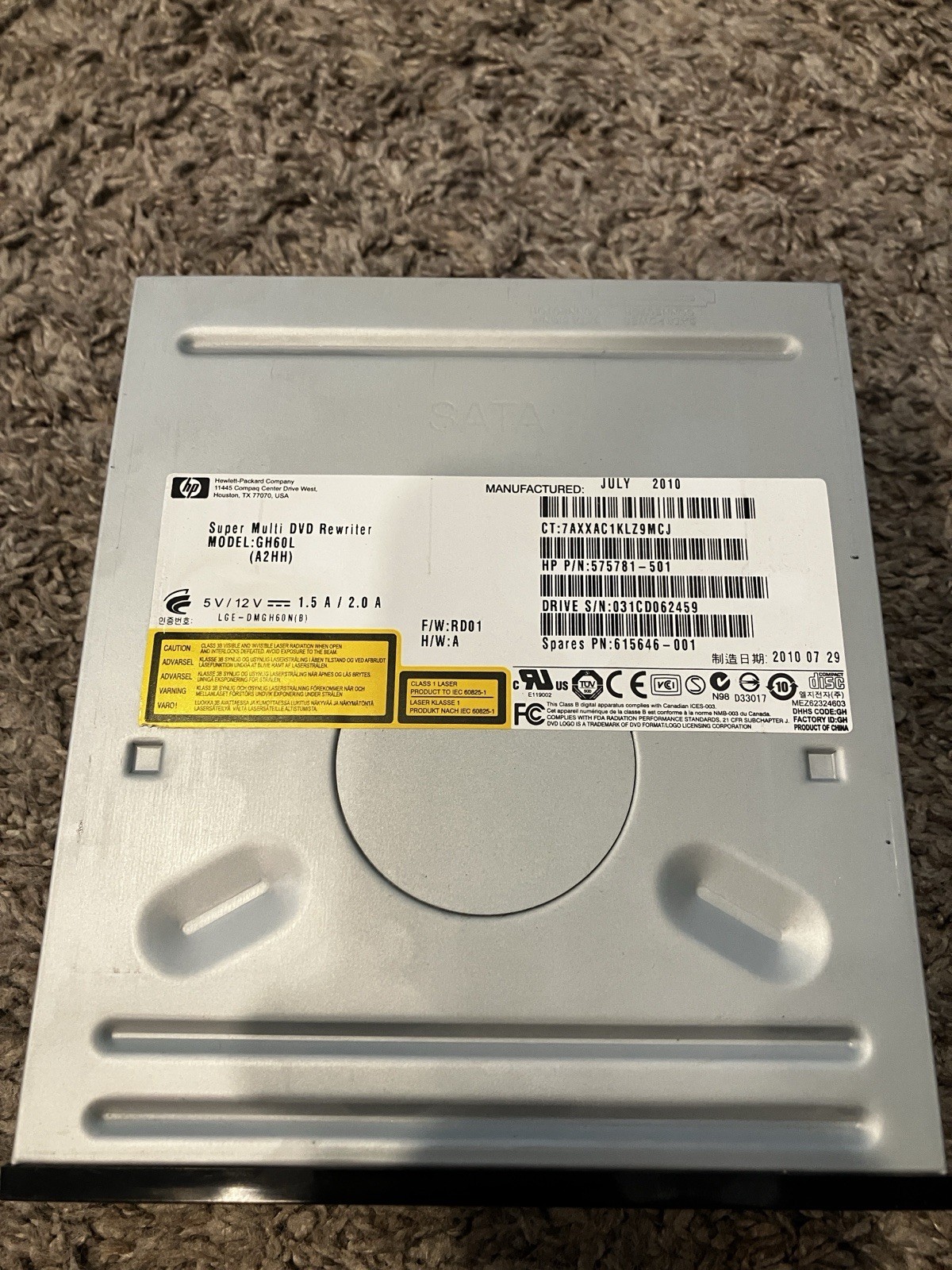 HP 781416-001 8x DVD Optical Disc Drive