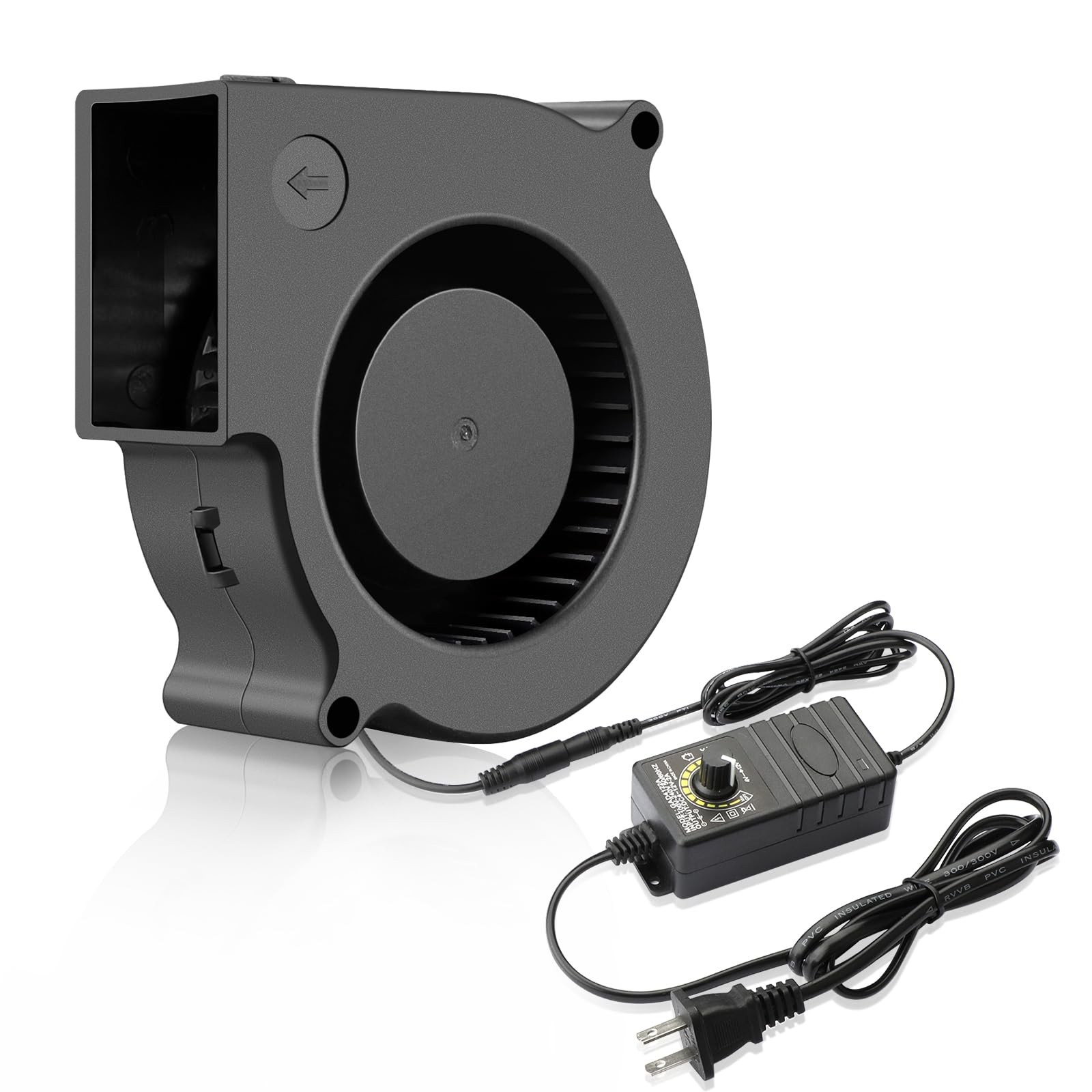 Wathai 75mm x 30mm Blower Fan Dual Ball with AC 110v - 240V Speed Control... 
