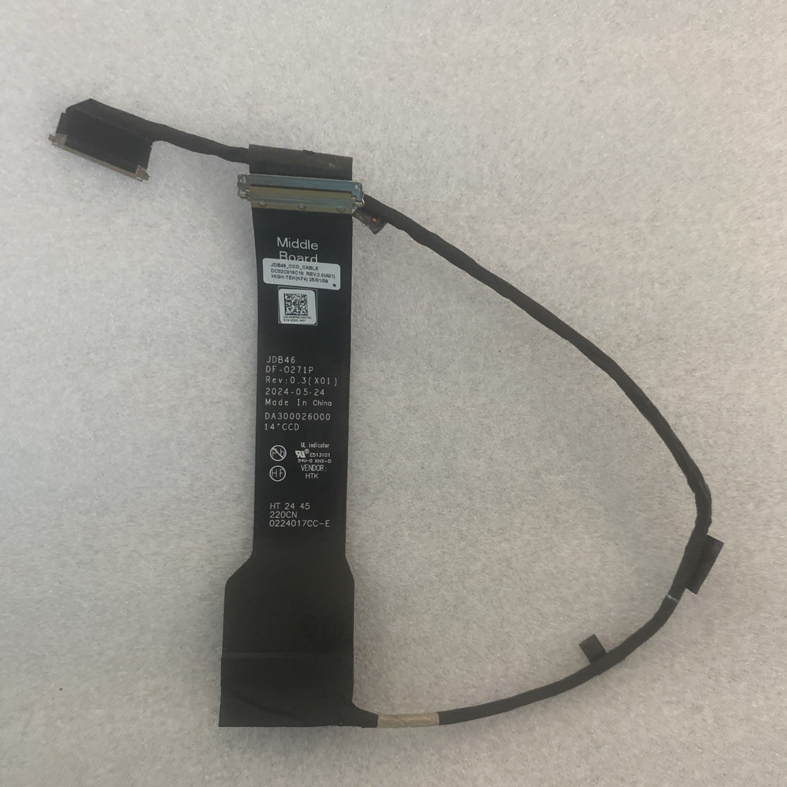 For Dell Pro 14 Premium PA14250 JDB46 Camera Webcam Cable 0V8P8X V8P8X Au CB7
