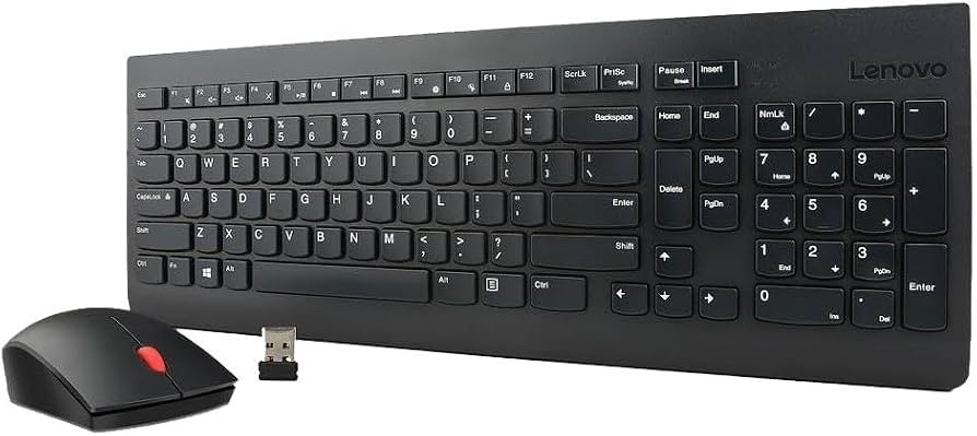 (8 Lot) Genuine Lenovo Essential Wireless Combo Keyboard & Mouse / 4X30M39458