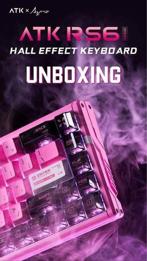ATK RS6 Ultra Sakura TTC Magneto switch 65% Mechanical Keyboard Unopened