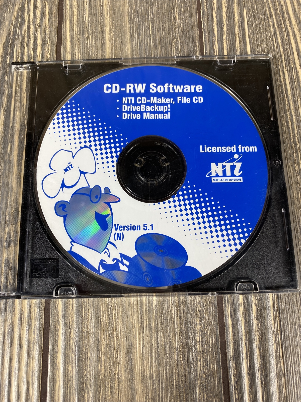 NTI CD RW Software CD Maker DriveBackup Drive Manual Version 5.1 PC Computer 