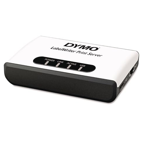 DYMO LABELWRITER PRINT SERVER THERMAL OUTPUT WIRELESS NETWORK 1750630 - BLACK