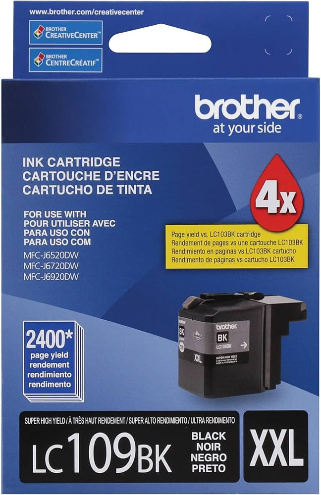 GENUINE Brother LC109 Black Ink for MFC-J6520DW MFC-J6720DW MFC-J6920DW