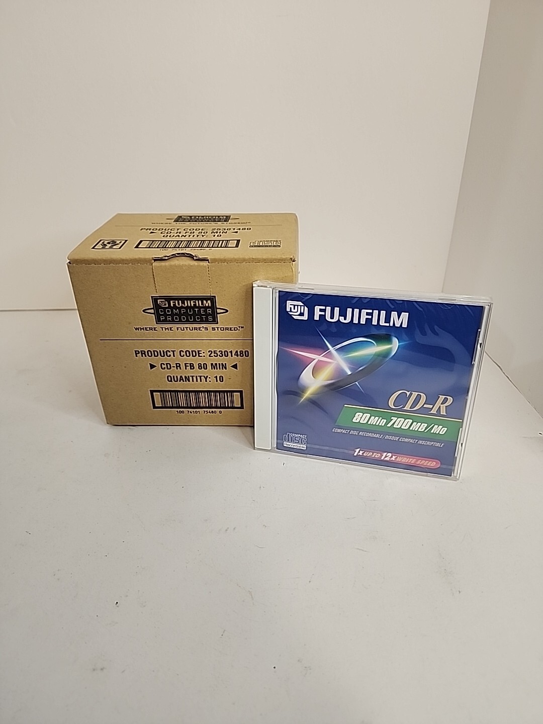 FUJIFILM CD-R 80min 700MB Compact Disc recordable lot of 10