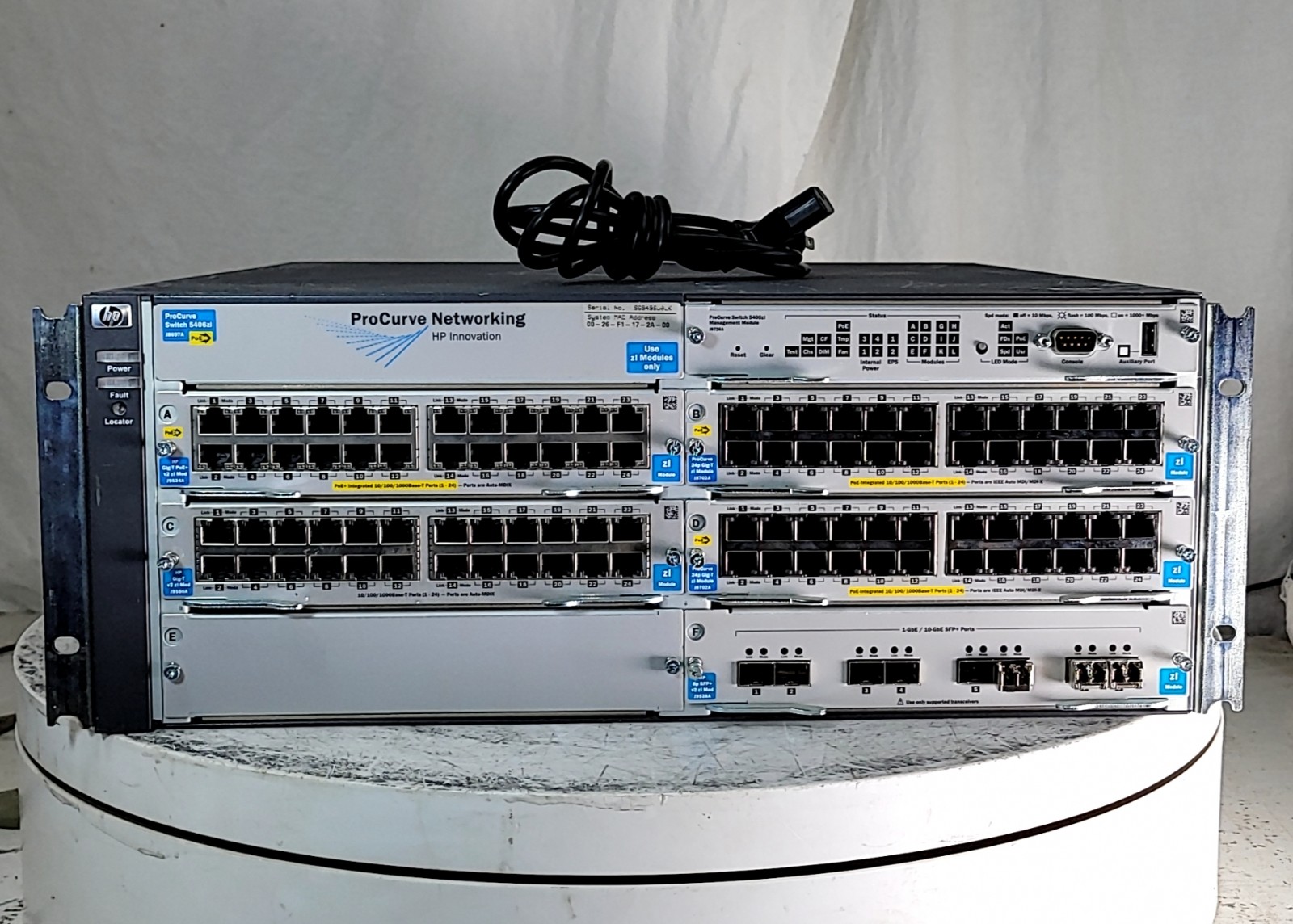 HP E5406 ZL J8697A ProCurve Networking Switch Chassis SEE NOTES