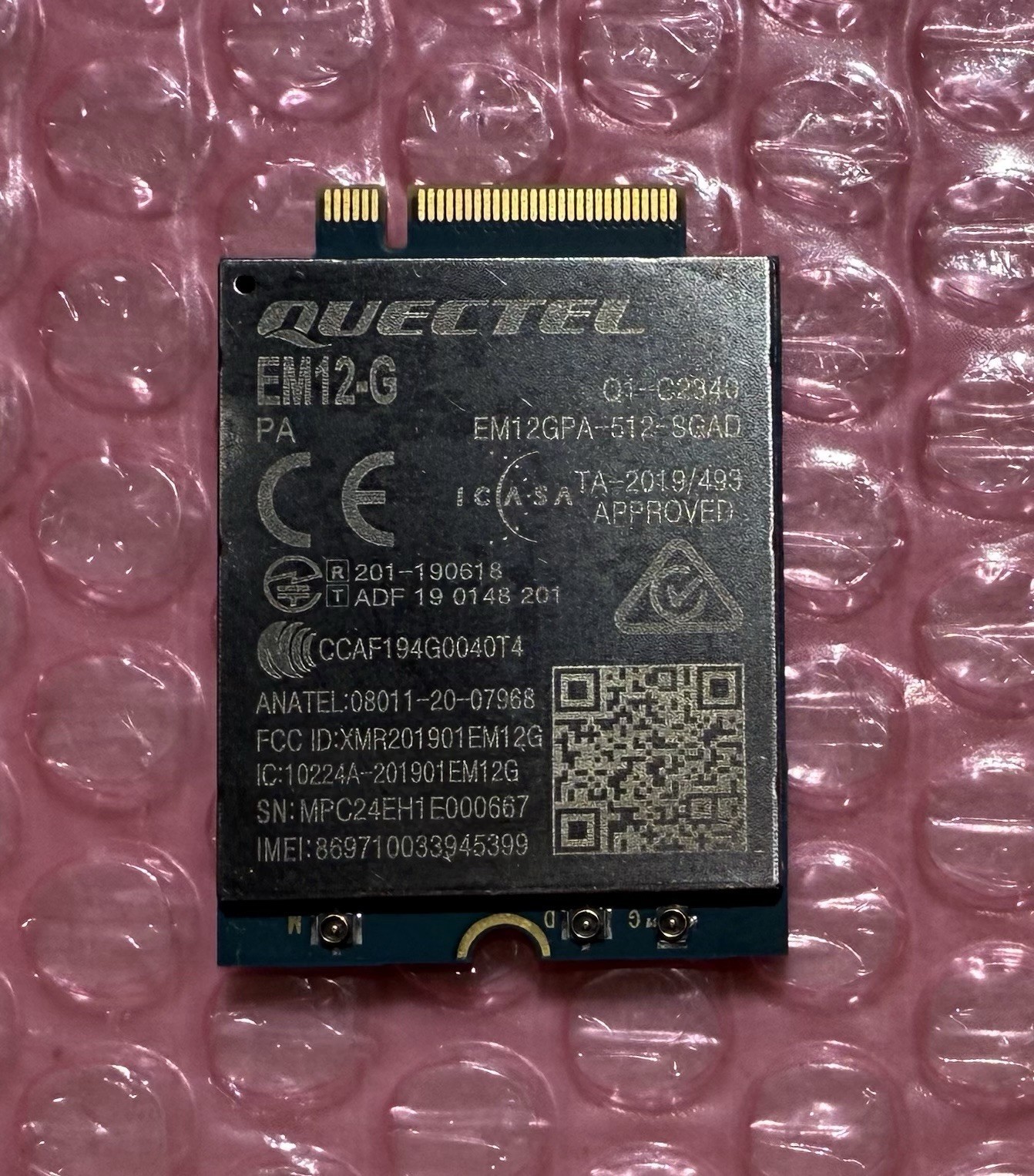 Quectel EM12-G 4G LTE CAT 12 M.2 Modem Module