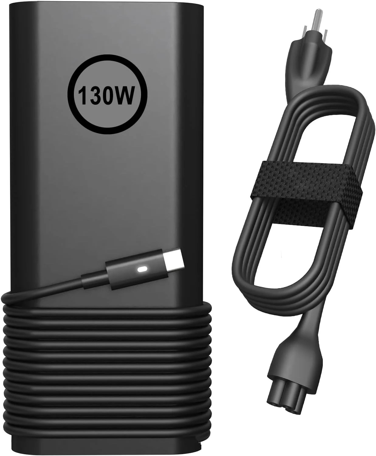 130W USB Type C Laptop Charger Compatible with Dell XPS 15 17 9500 9510 9520 953