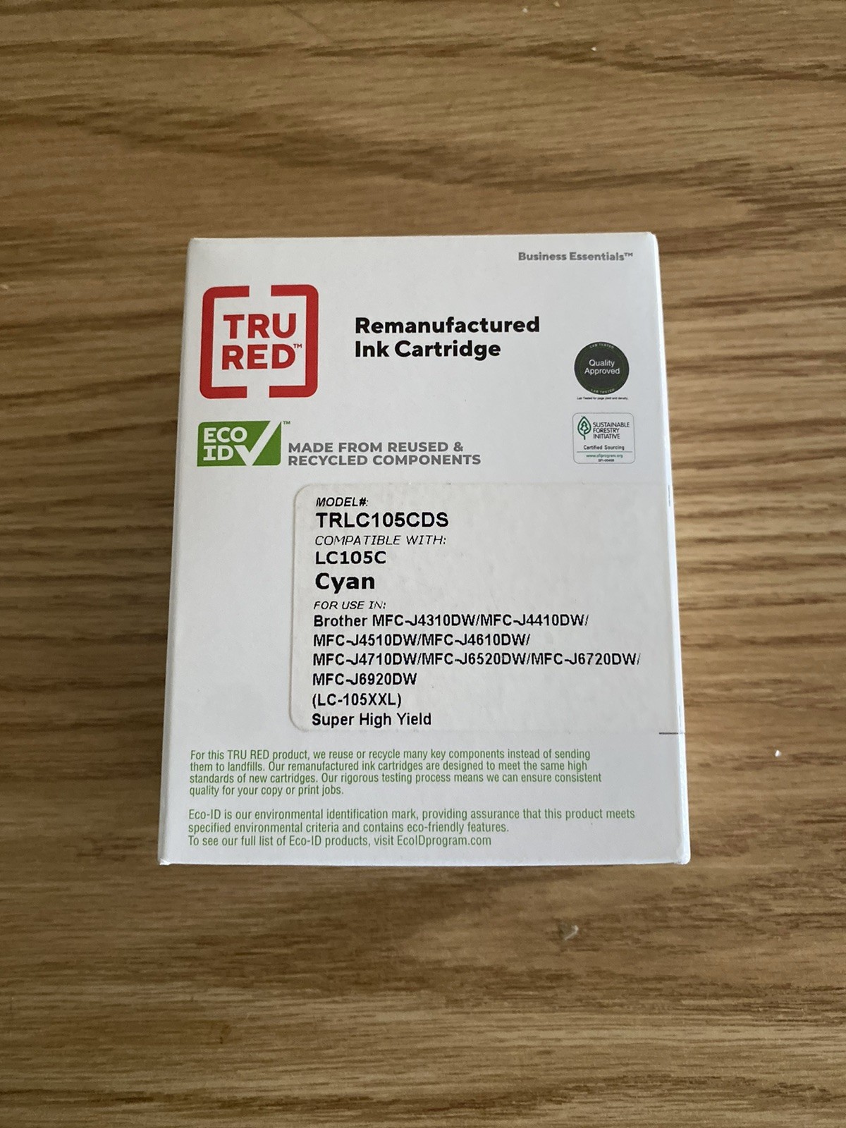 Tru Red  Ink Cartridge TRLC105CDS, New Sealed Box