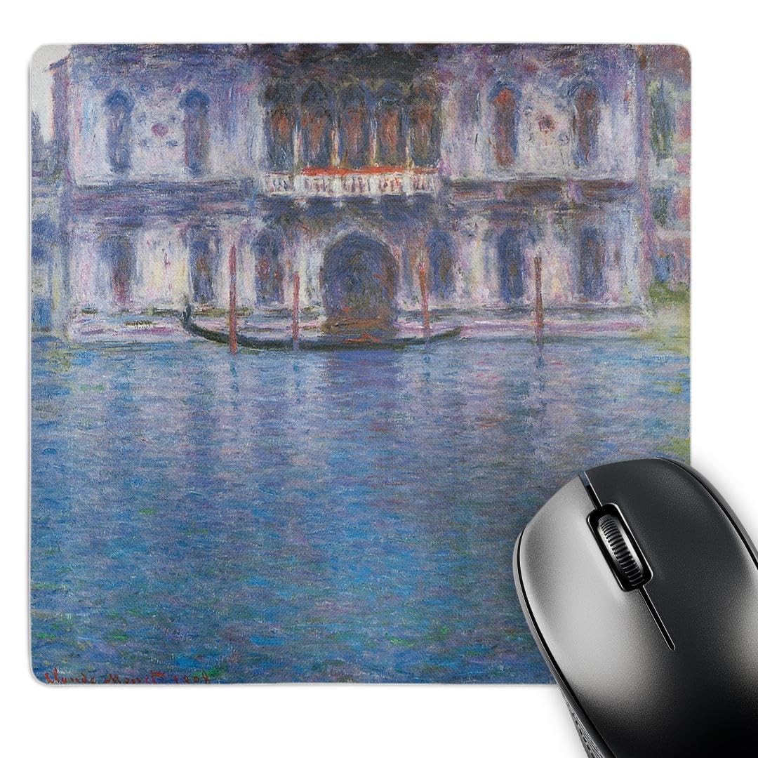3dRose 8x8 Mouse Pad Palazzo Contarini Venice Italy by Claude Monet 1908