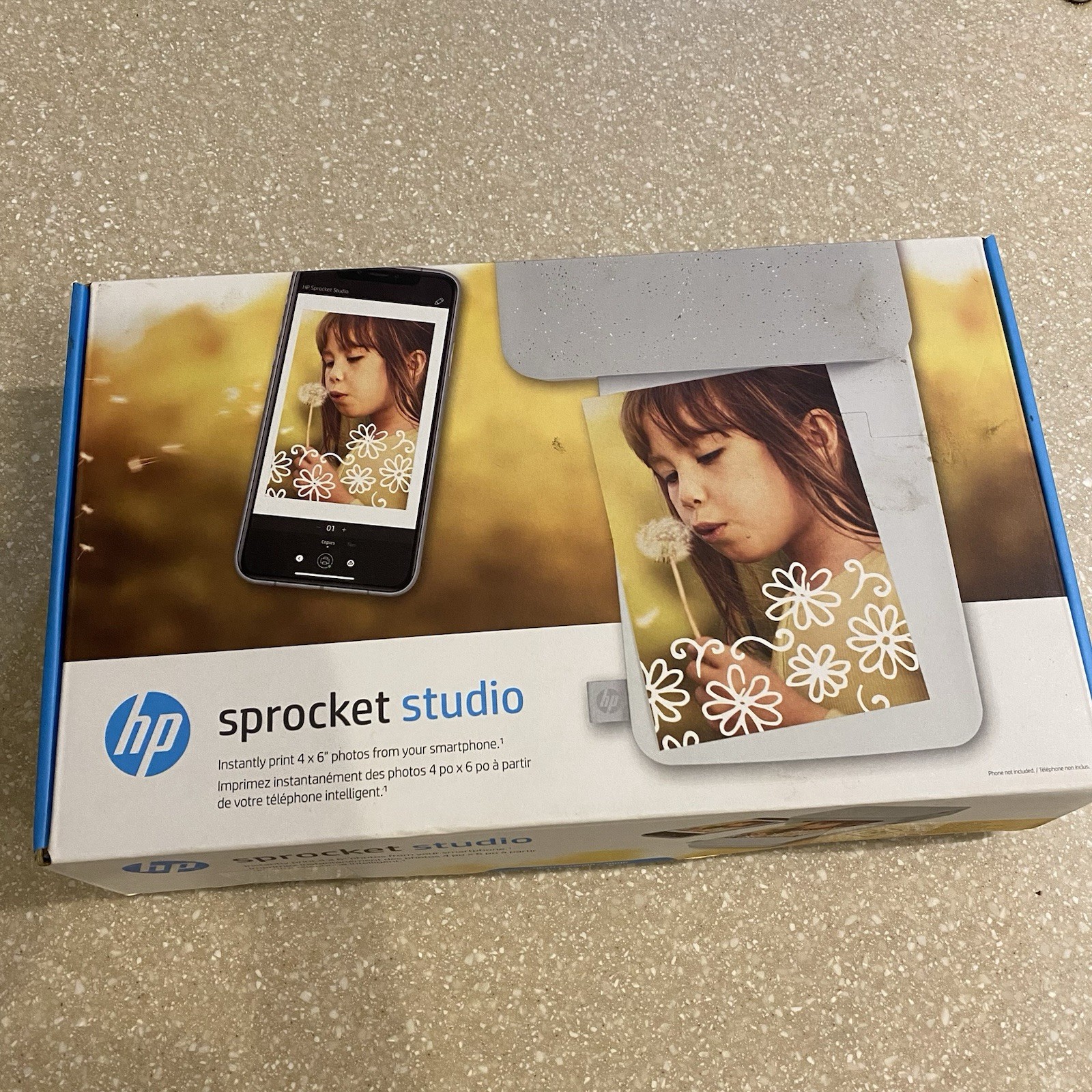 HP Sprocket Studio Digital Bluetooth Laser Photo Printer 4x6" Pictures (3MP72A)