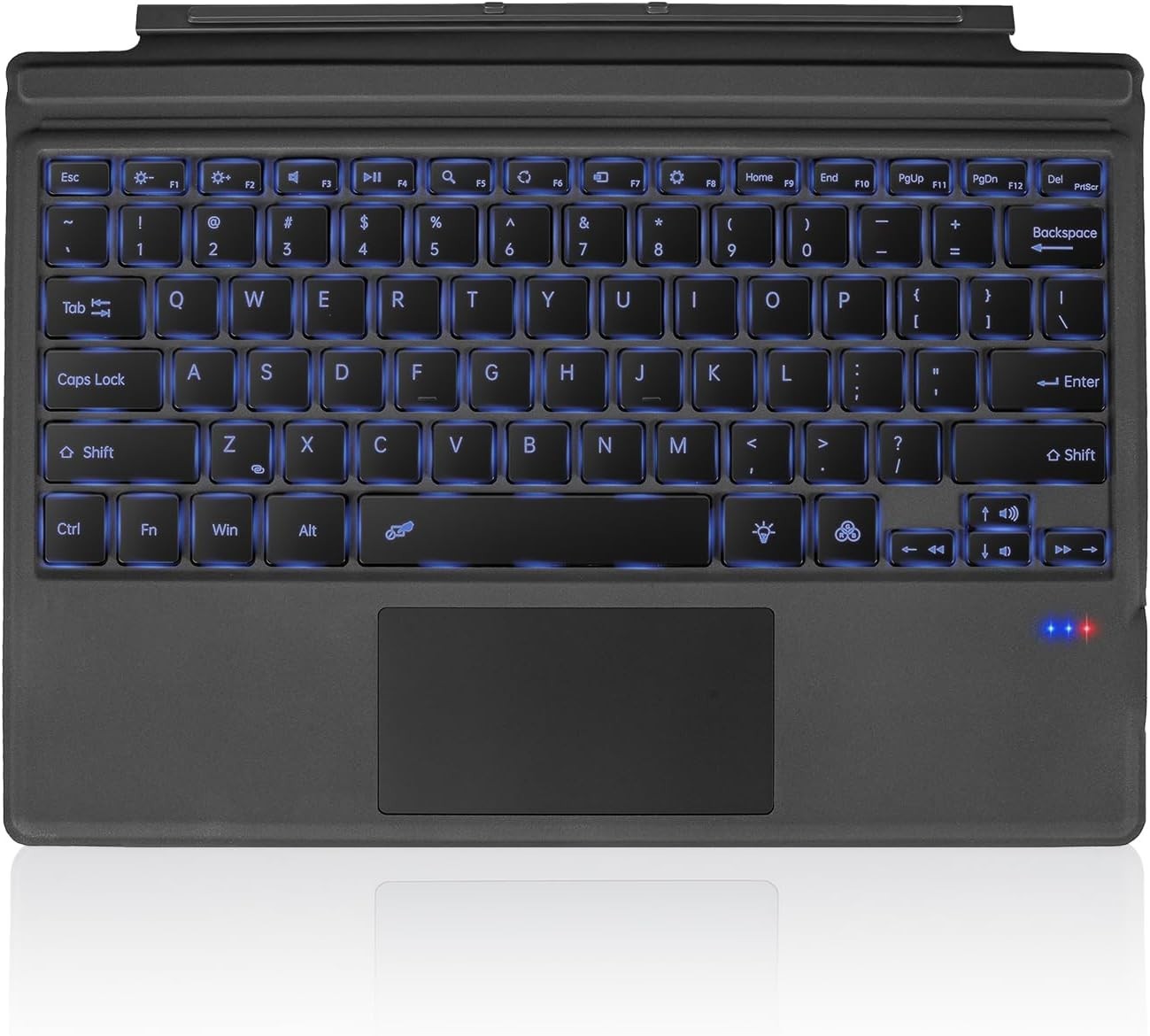 Surface Pro 7 Keyboard, 7 Color Backlight Wireless Keyboard for Microsoft Surfac