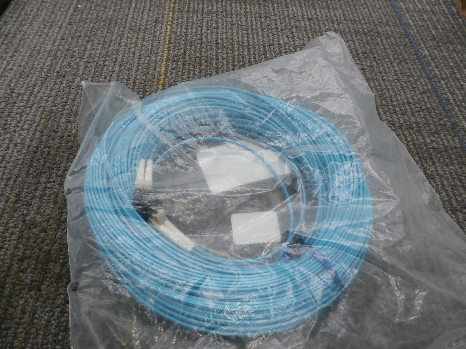 150FT LC/LC 50/125 OM4 Multimode Fiber Optic Patch Cable Aqua CABLEXPRESS
