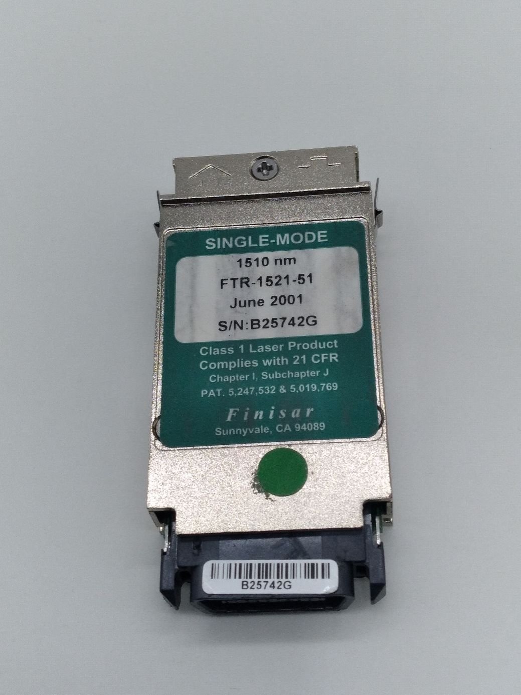 Finisar FTR-1521-51 Fiber Channel Optical Transceiver 1510nm
