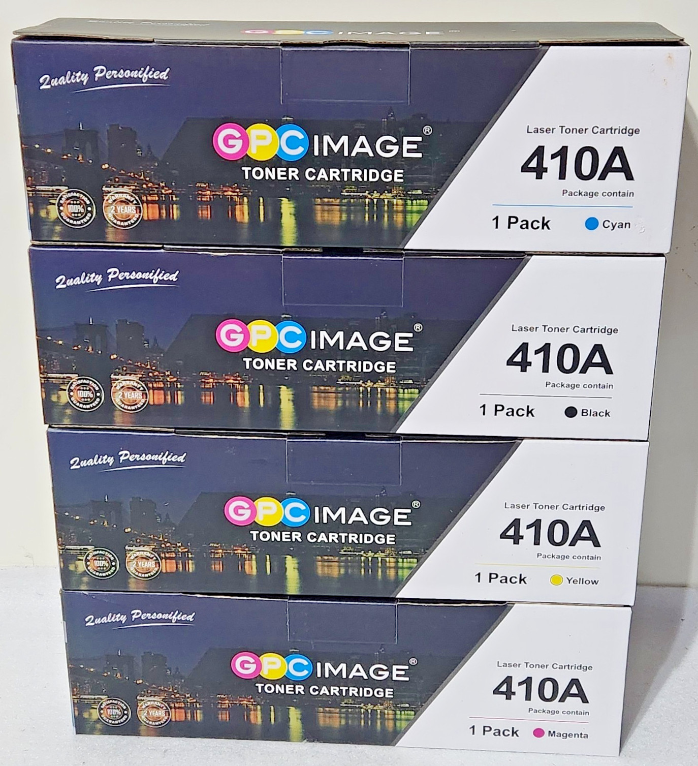 GPC Image 410A Toner  – Black Cyan Magenta Yellow– for HP LaserJet – New