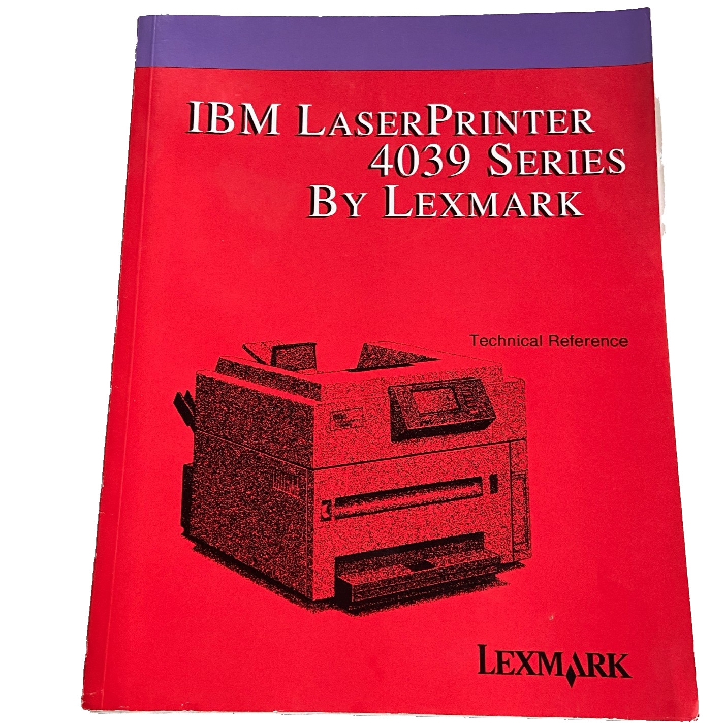 Technical Reference Manual IBM Laser Printer 4039 Series Lexmark 1993 2nd Ed VTG