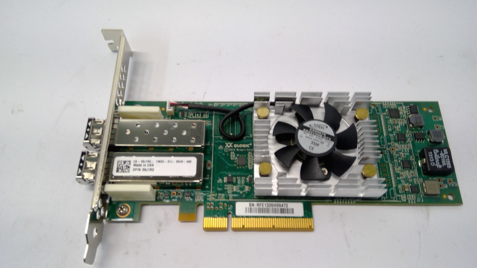 Dell QLogic QLE2662-DEL 16Gb Fibre Channel FC Dual Port PCIe HBA Card w/16G SFP+