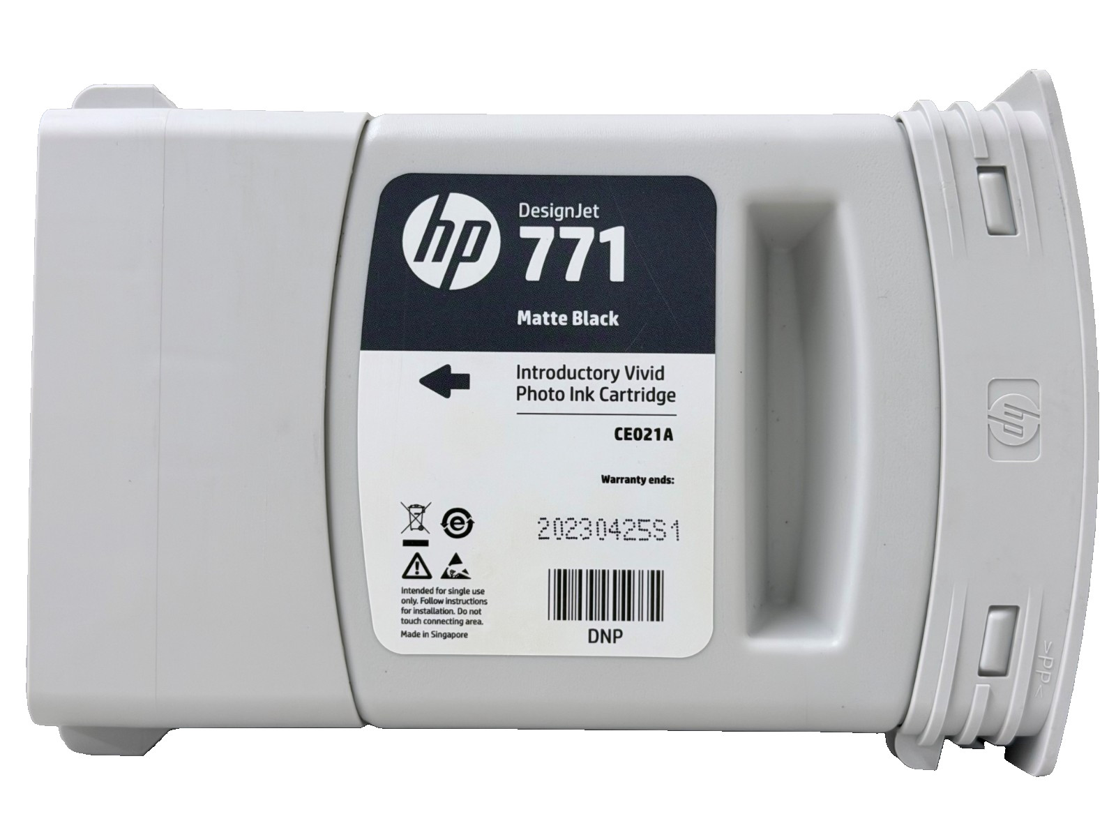 New Genuine HP 771 Matte Black Introductory Ink Cartridge CE021A