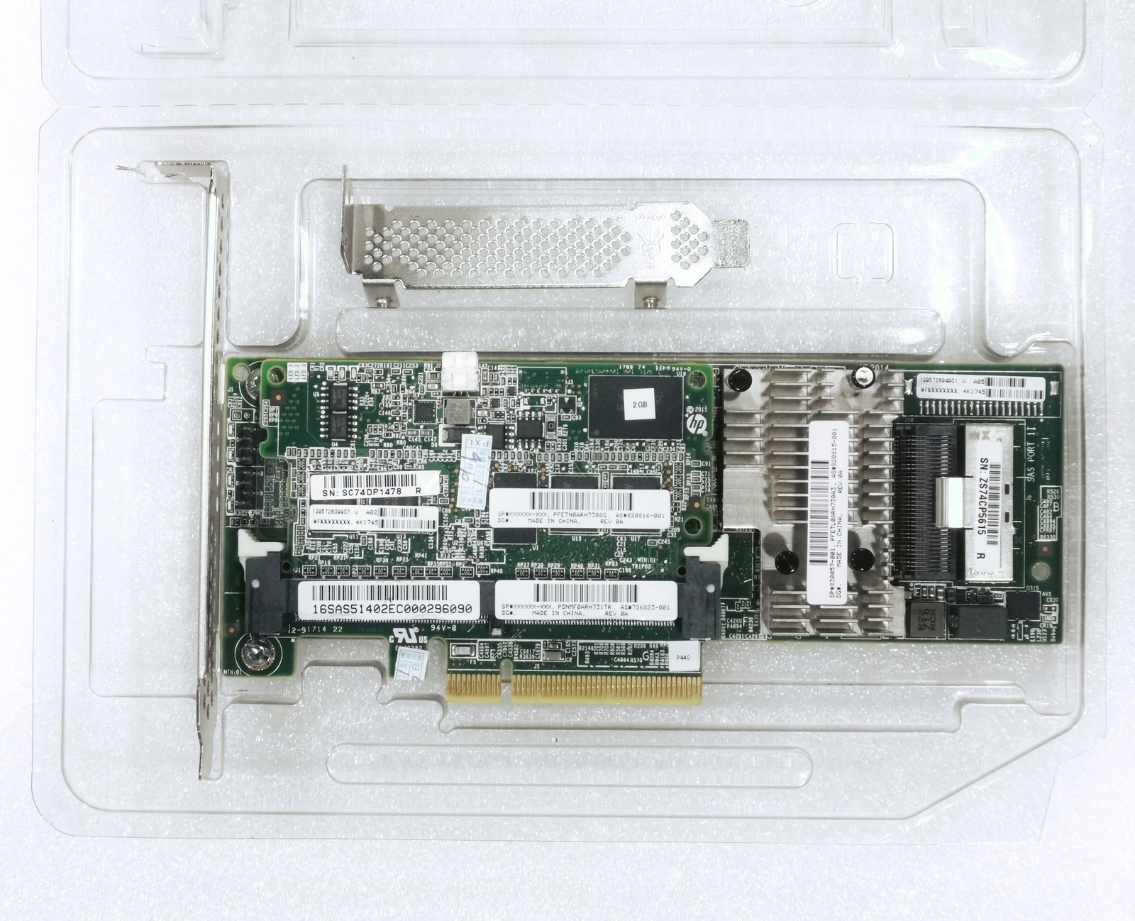 726821-B21 HP Controller Smart Array 12GBSAS 726823-001 P440 2GB FBWC 749797-001