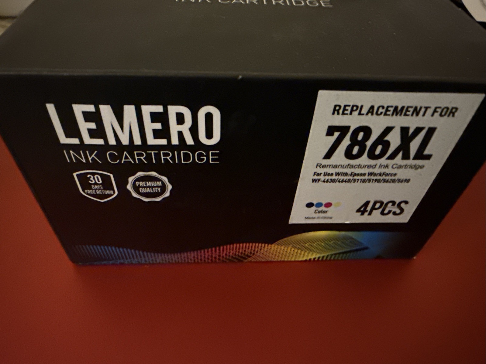 4pcs Lemero 786XL Reman. Ink Cartridges Fit/For Epson Workforce, OTHER