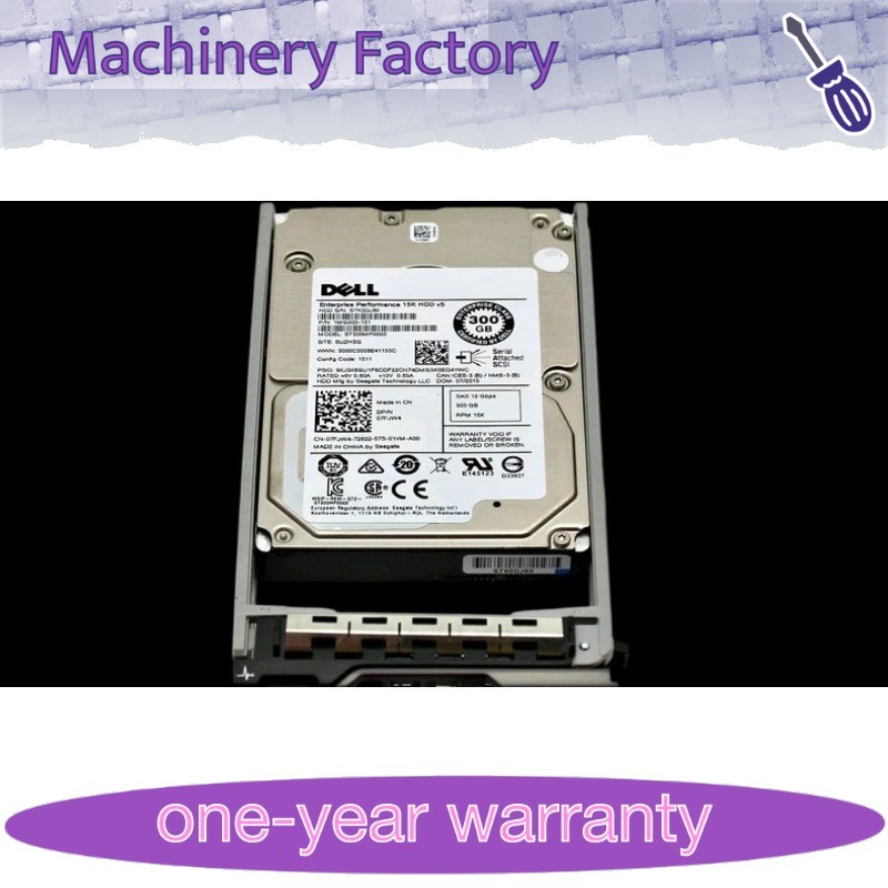 1PCS 7FJW4 DOR Dell ST300MP0005 ENT300GB 15K RPM 12Gb/s 2.5" SAS SERVER Hard Dr