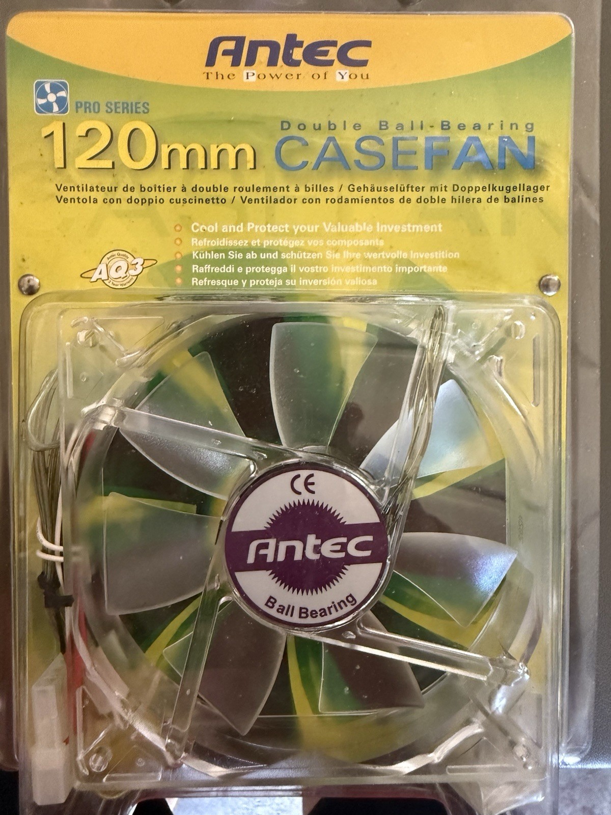 Antec Computer Case Fan Pro Series 120mm Double Ball Bearing NOS