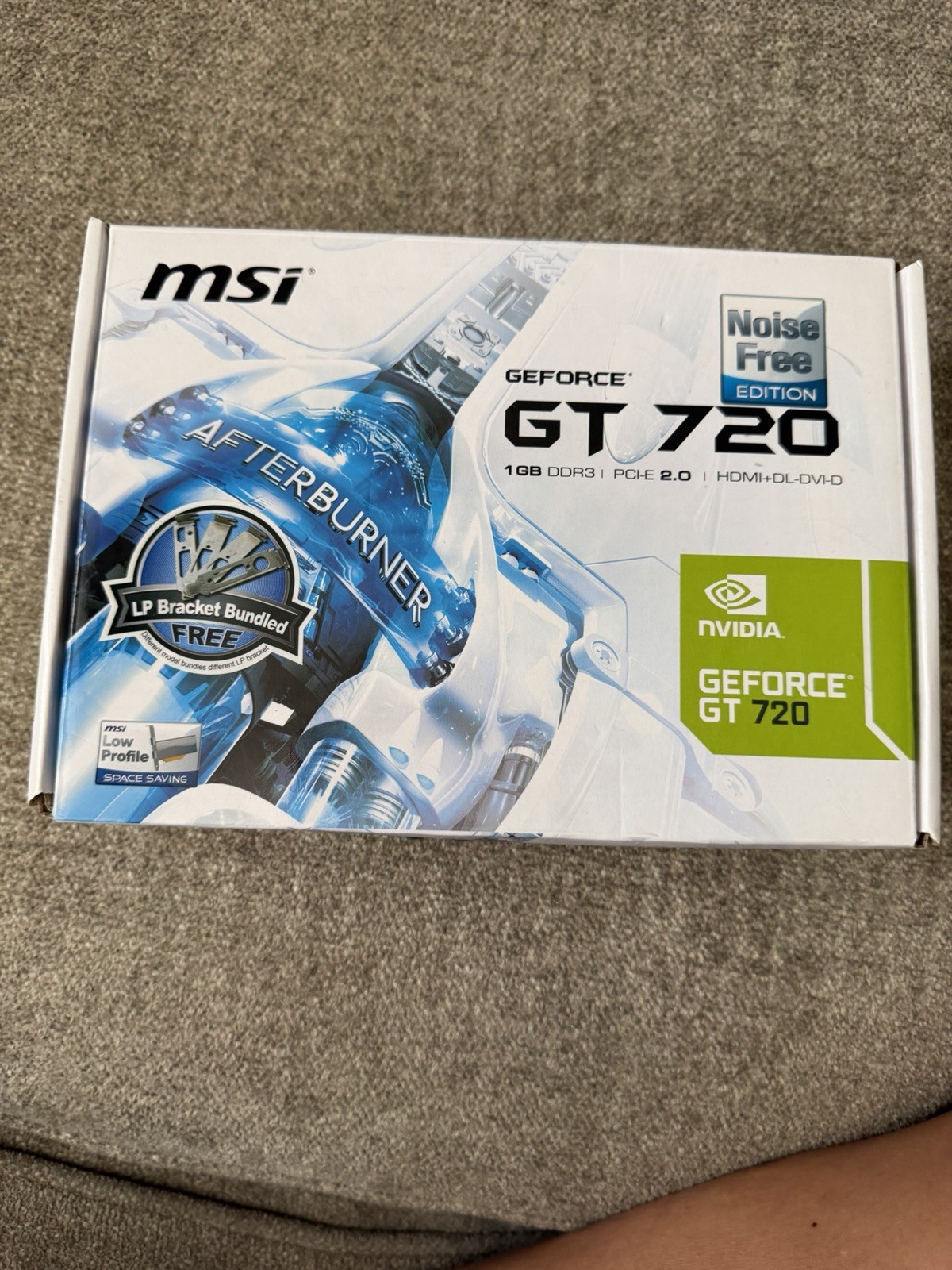 MSI NVIDIA GeForce GT 720 1GB DDR3 N720-1GD3HLP PCIe HDMI DVI VGA w/ Box