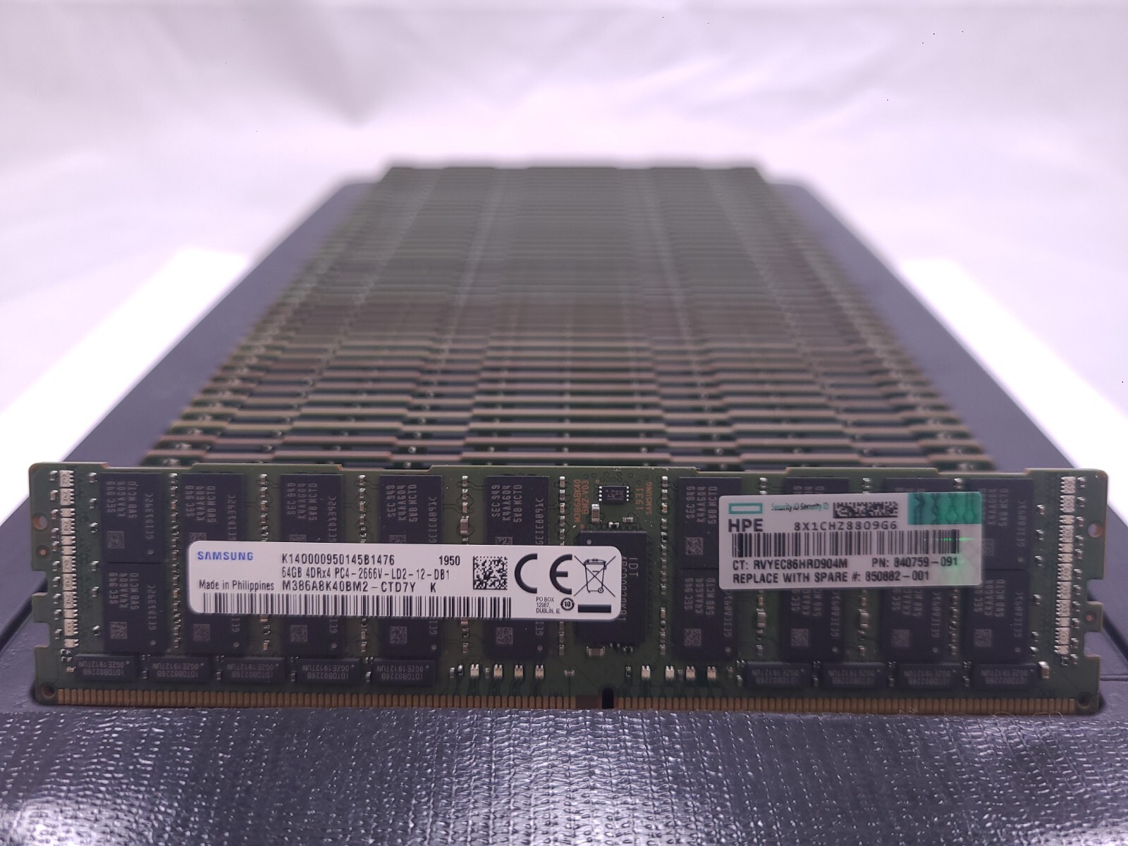LOT 50 MAJOR BRAND 64GB DDR4 PC4-2666 21300 ECC LOAD REDUCED SERVER MEMORY RAM