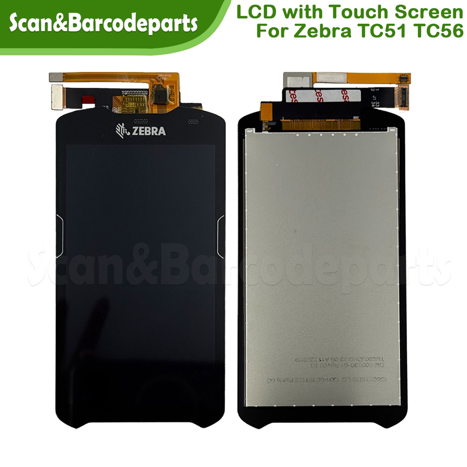 5 PACK LCD with Touch Screen Replacement for ZEBRA TC51 TC56 TC510K