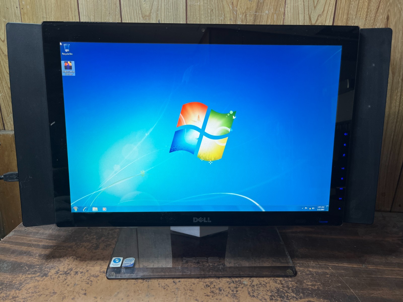 RARE Vintage Dell XPS All In One 20" Windows 7 Gaming Computer C2D CPU 2GB 250GB