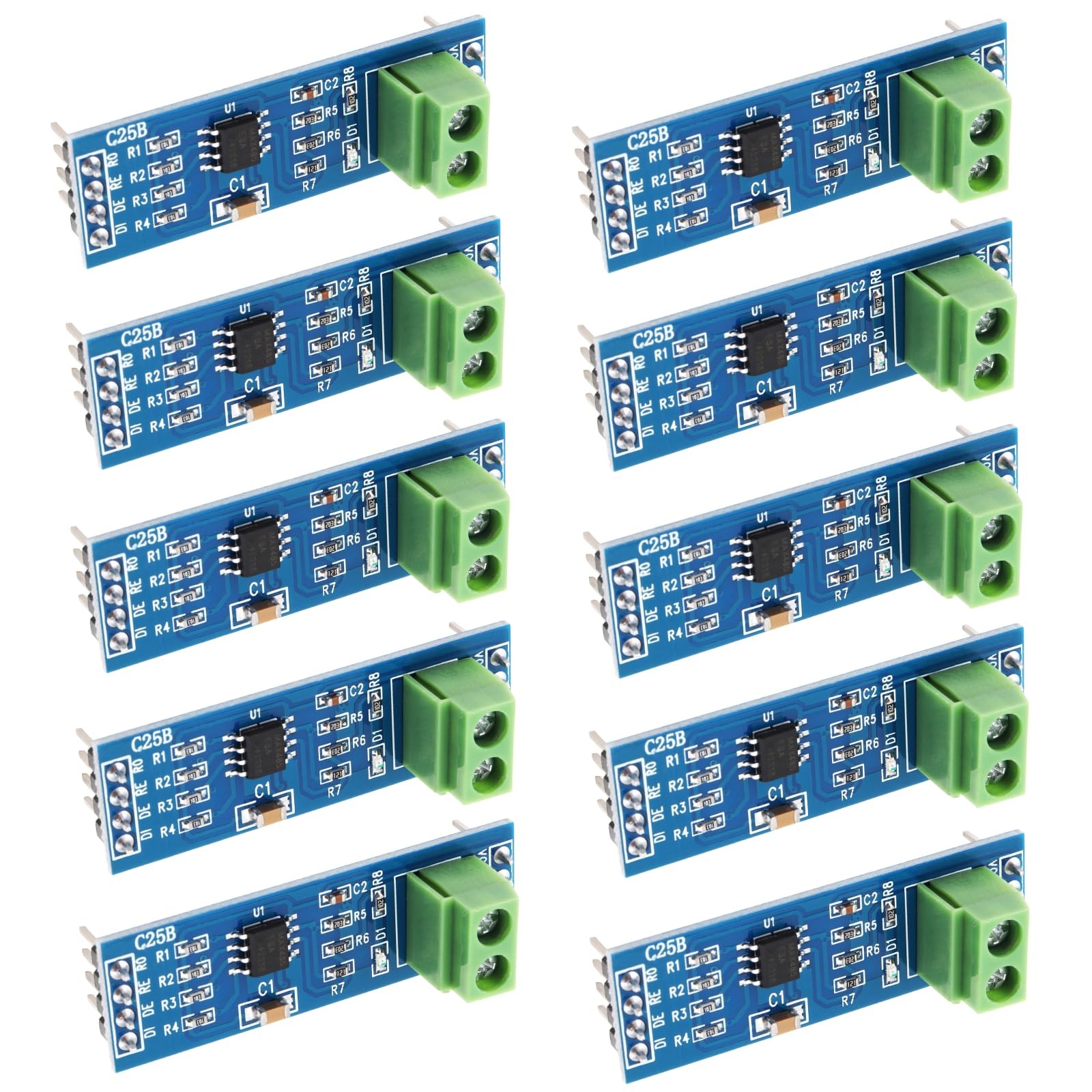 10 PCS MAX485 RS485 Transceiver Module TTL UART Serial To RS485 5V Board Kit