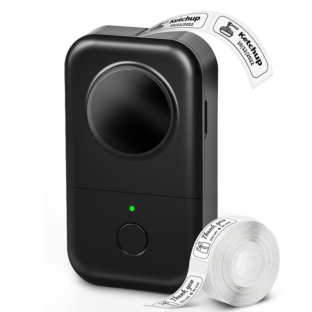 Phomemo D30 Label Maker Machine with Tape, Bluetooth Small Label Printer