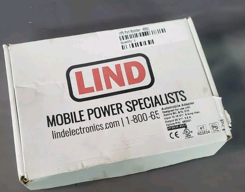 LIND Automobile Dc Power Adapter for Xplore Bc B10 D10 Pn 450021 Xp2035-4557