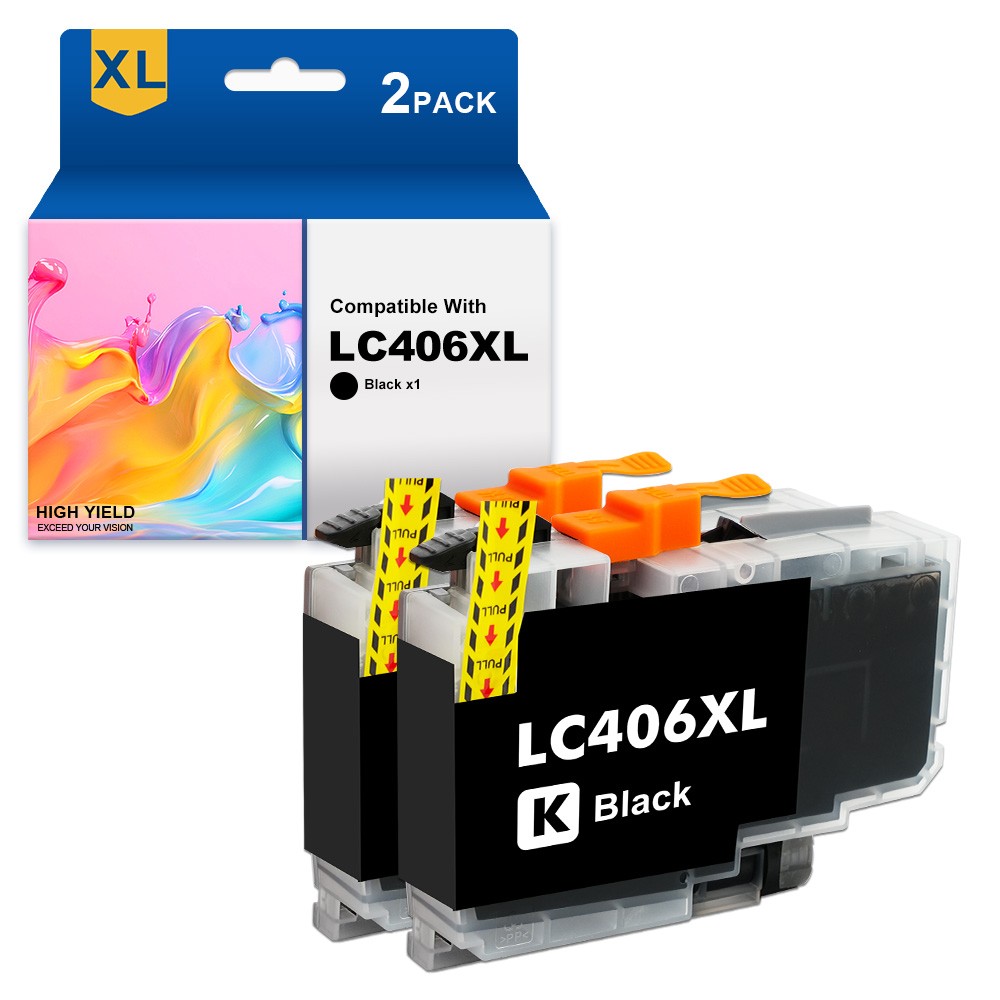 LC-406 XL Ink Cartridges for Brother MFC-J4335DW MFC-J4345DW MFC-J4535DW J5855DW