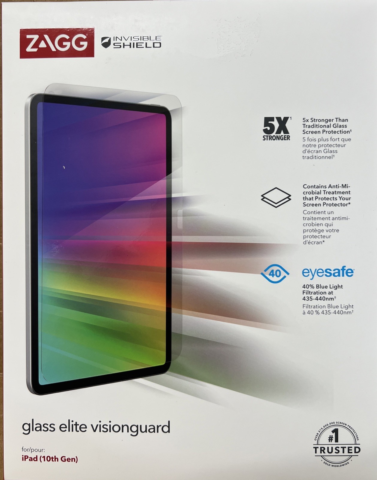 5 X ZAGG Invisible Shield Glass iPad 10th Gen. Elite Visionguard