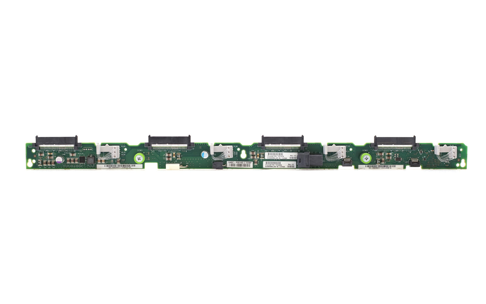 Sun Oracle 1U 2.5" 4-Slot Server Backplane Board Oracle P/N: 7027478 Tested
